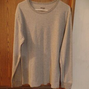Mission Ridge Men's Gray Thermal Shirt, Size M